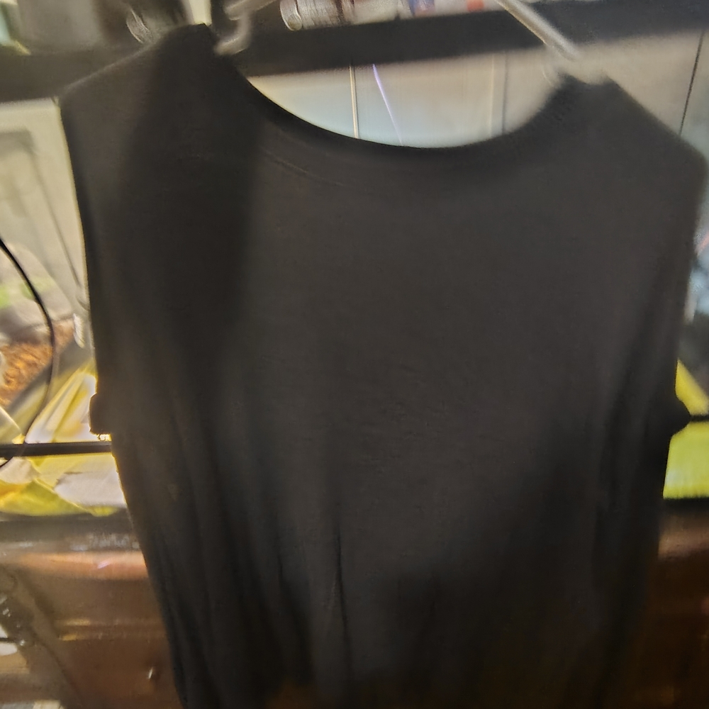 Time and Tru Black Tank Top